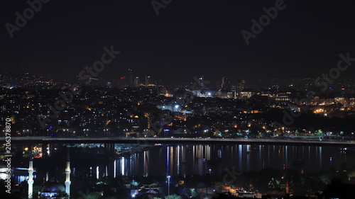 Golden Horn Bridge Night View © Senol