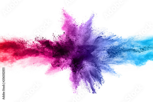 Canvas Print abstract powder splatted background