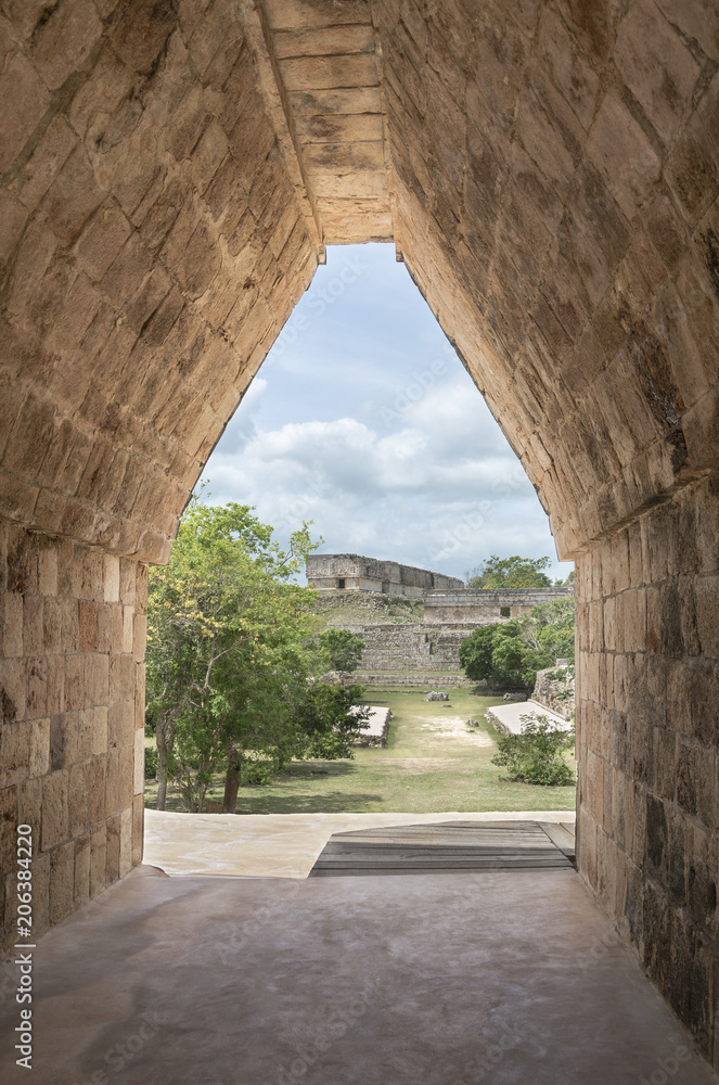Mayan Arch in Uxmal, Mexico