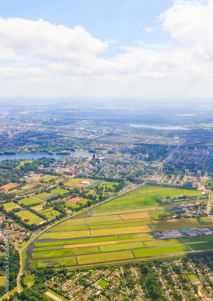 Aerial View of The Netherlands