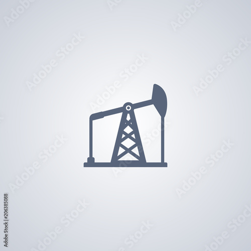 Pumping station icon, Extraction of oil icon