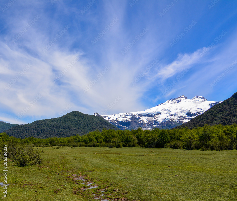 Cerro Tronador frontera Chile y argentina en los Andes