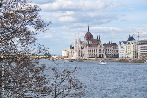 Canvas Print Budapest parliament