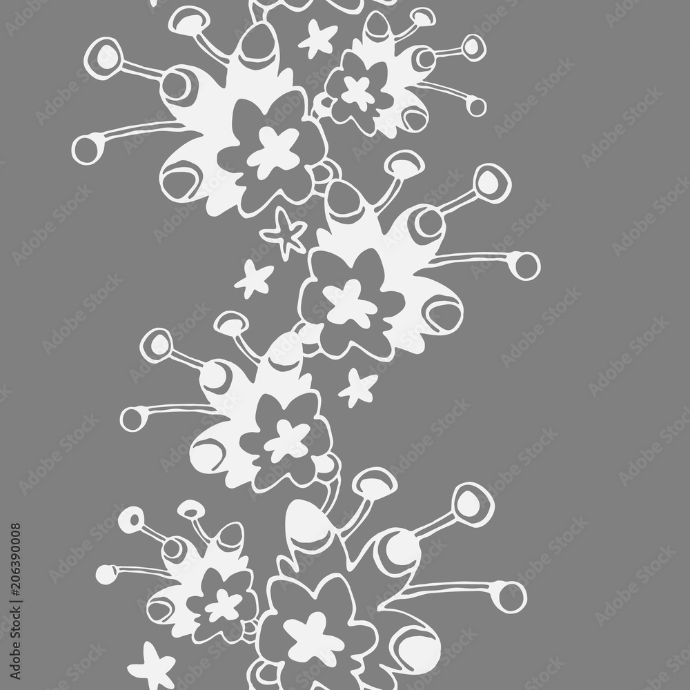 Abstract seamless pattern of fantastic flowers, vector illustration. Bright colorful seamless background collection. Abstract seamless pattern of fantastic flowers, vector illustration. Bright colorful seamless background collection.