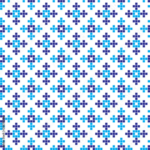 seamless embroidered national ornament vector