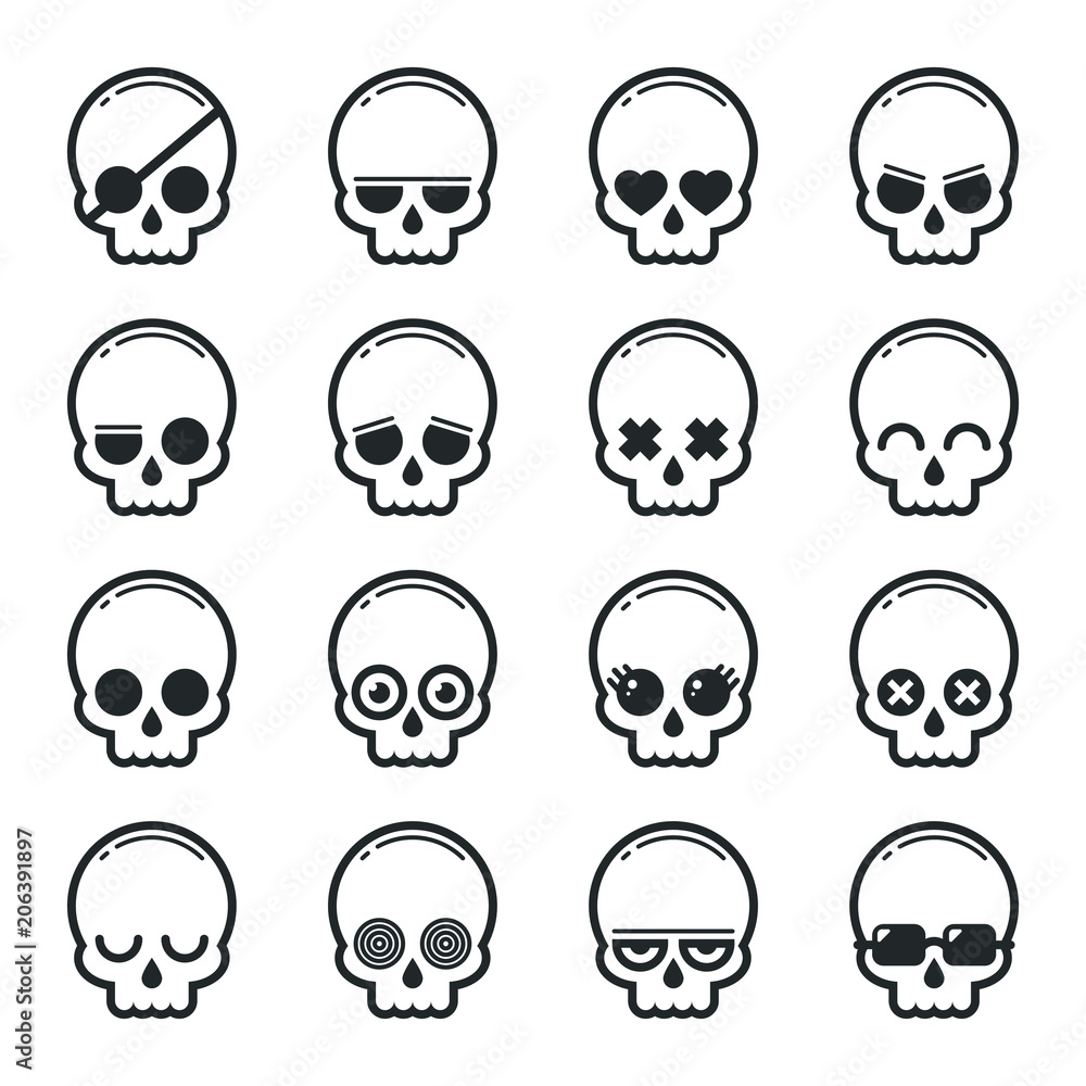 skeleton head animation