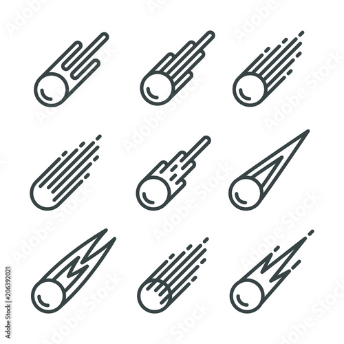 Comet Icon set