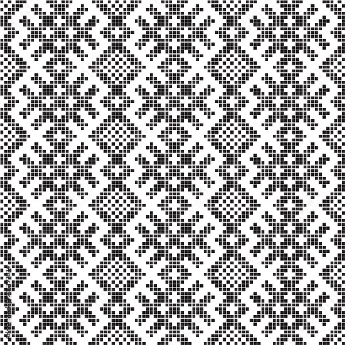 seamless embroidered national ornament vector