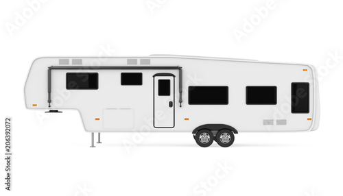 Camper Trailer Isolated
