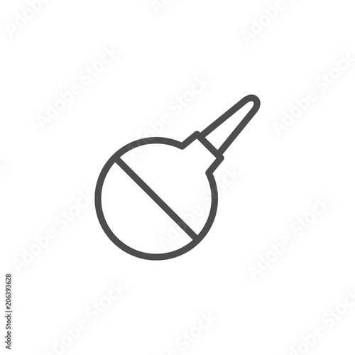 Enema line icon