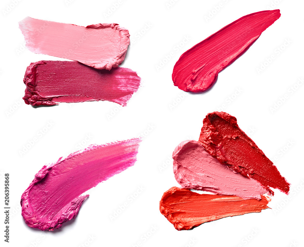 Fototapeta premium lipstick paint color makeup beauty sample