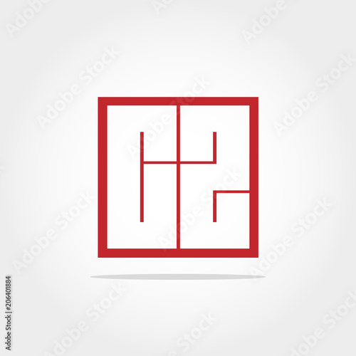 Initial Letter CZ Logo Design Template