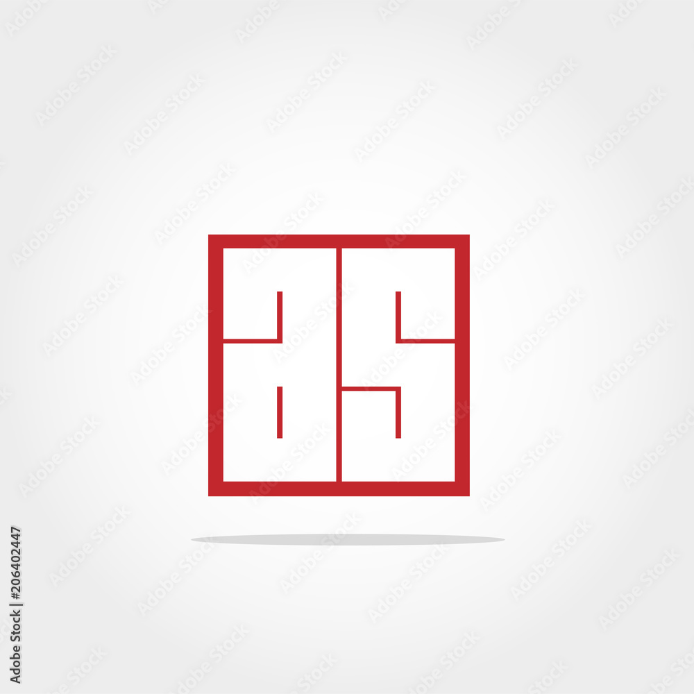 Initial Letter AS Logo Design Template Initial Letter AS Logo Design Template