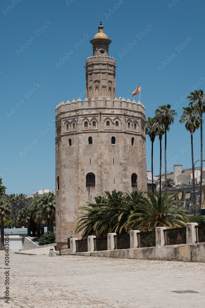 Torre del Oro in Sevilla, Spanien