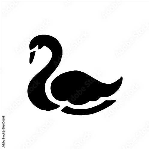 Swan icon. Vector Illustration