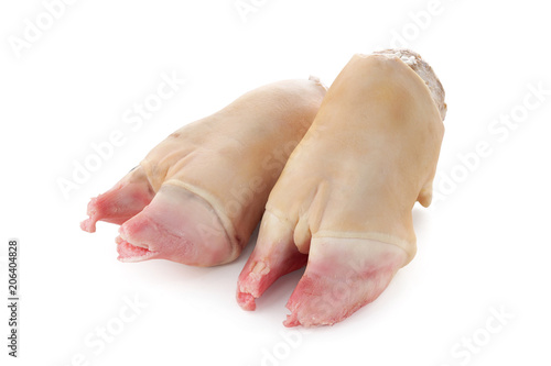 cow hooves on white background isolated