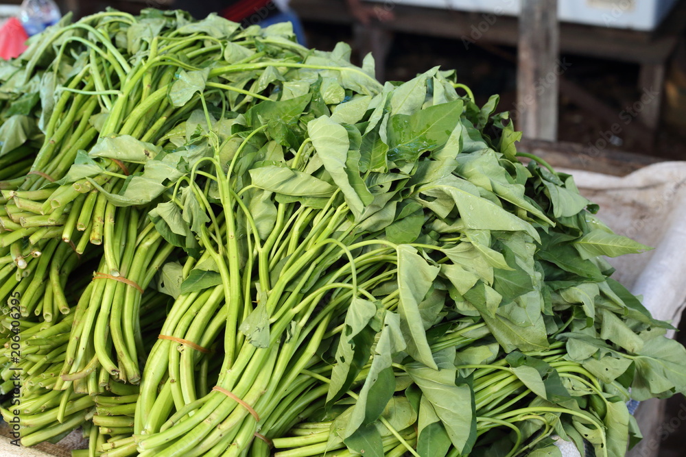 Fototapeta premium Vegetable and fruit, fish market in Morotai Island, Indonesia