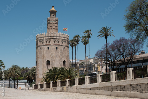Der Turm "Torre del Oro" in Sevilla, Spanien