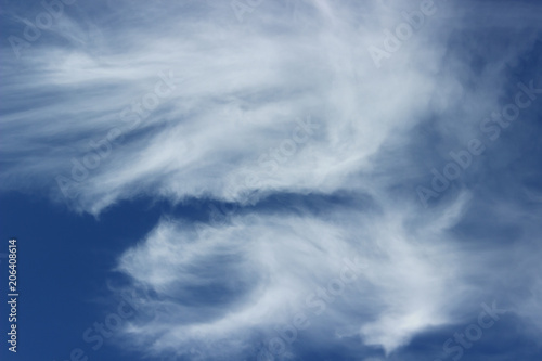 fluffy clouds on a sky, close-up