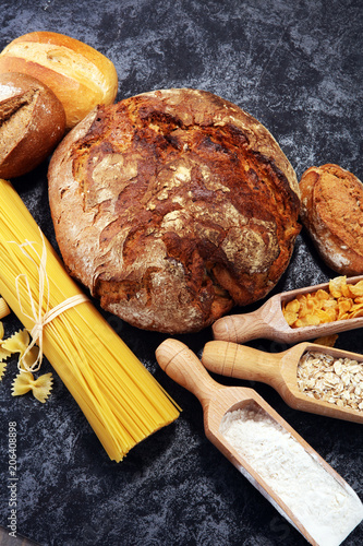 whole grain products with complex carbohydrates