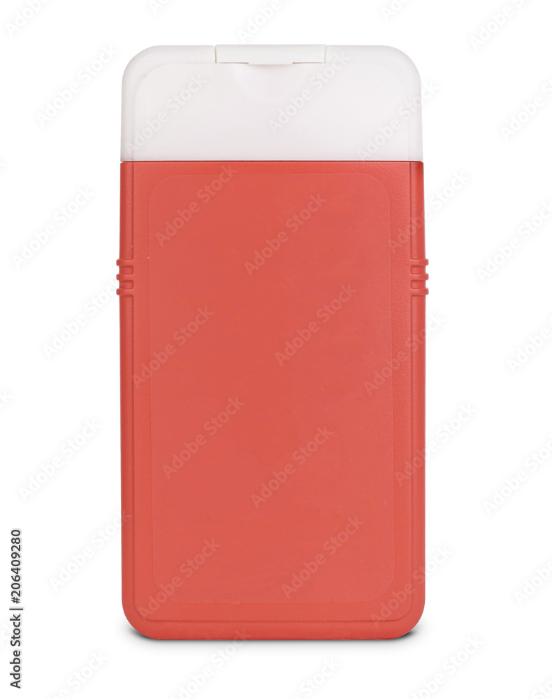 3d model of red plastic bottle isolated on white background 3d model of red plastic bottle isolated on white background