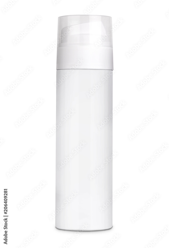 3d model of white plastic bottle shaving foam isolated on white background 3d model of white plastic bottle shaving foam isolated on white background