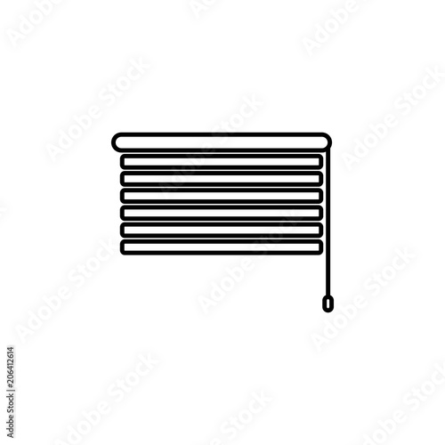 jalousie line icon. Element of household icon for mobile concept and web apps. Thin line jalousie icon can be used for web and mobile. Premium icon