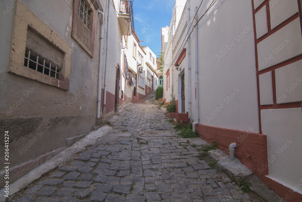 Oldtown street in Ayvalik