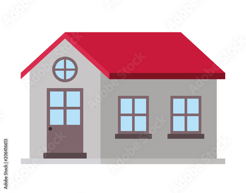 exterior house isolated icon vector illustration design