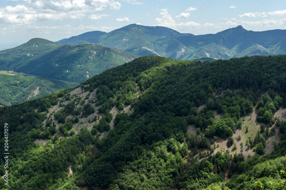 Amazing landscape of Green Hills near Krastova gora (Cross Forest) in Rhodope Mountains, Plovdiv region, Bulgaria Amazing landscape of Green Hills near Krastova gora (Cross Forest) in Rhodope Mountains, Plovdiv region, Bulgaria