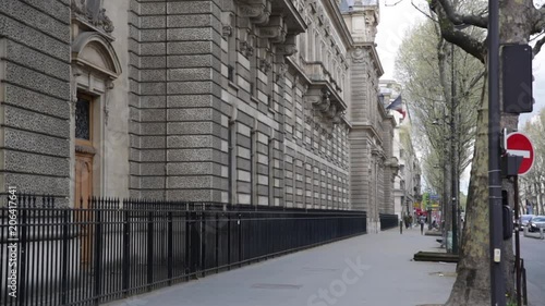 Typical Paris and French Flag