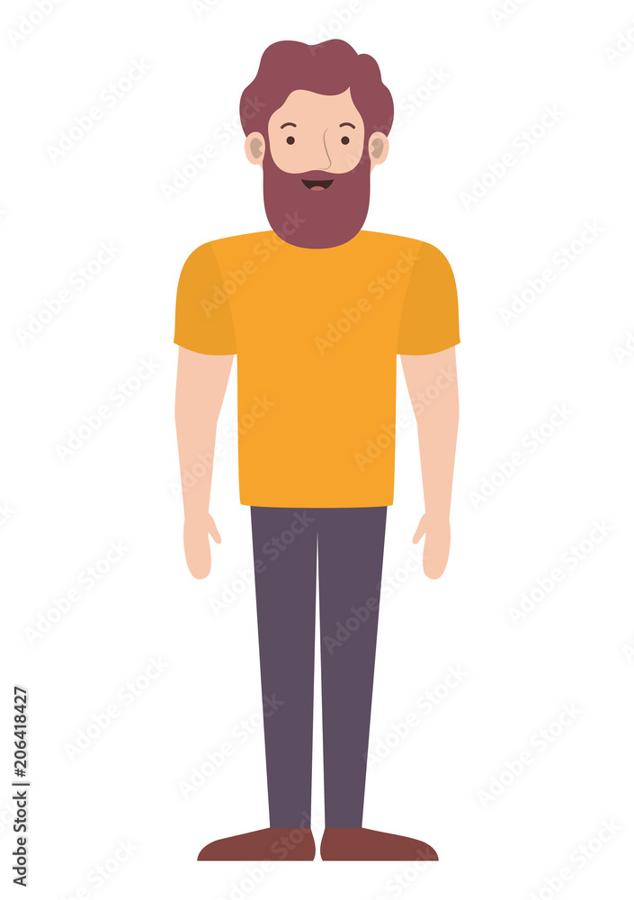 young man with beard avatar character vector illustration design young man with beard avatar character vector illustration design