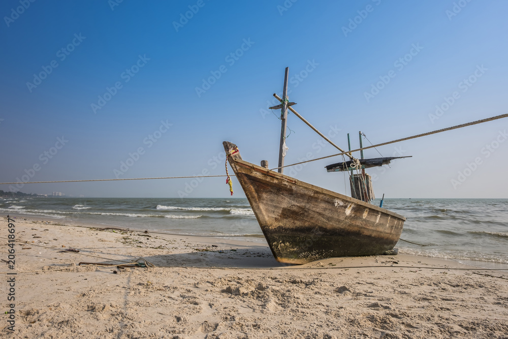 Fishing boat on the beach