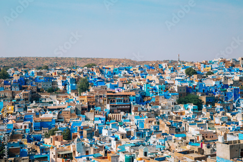 Blue city view in Jodhpur, India © Sanga