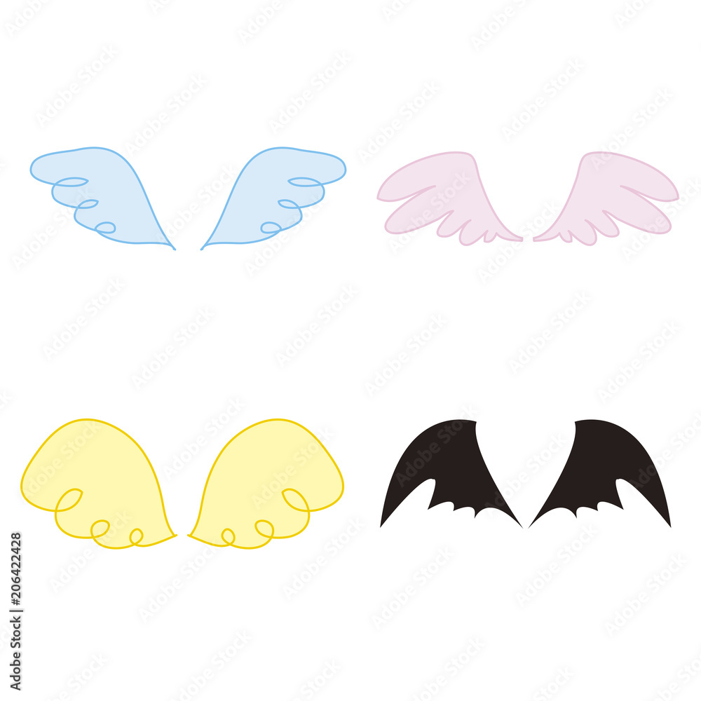 色々な羽 翼素材 Stock イラスト Adobe Stock