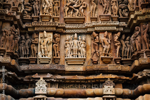 Western Group of Temples, ancient ruins in khajuraho, India