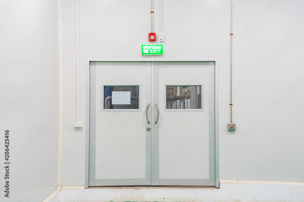 emergency fire exit door white clean new fire extinguisher fire alarm emergency fire exit door white clean new fire extinguisher fire alarm
