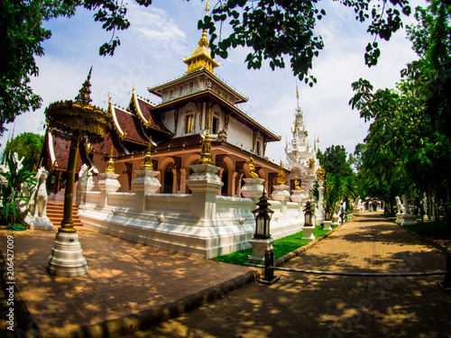 Wat Pa Dara Pirom Lanna architecture, Chiang Mai Thailand photo