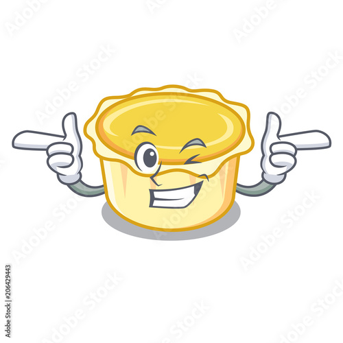 Wink egg tart character cartoon