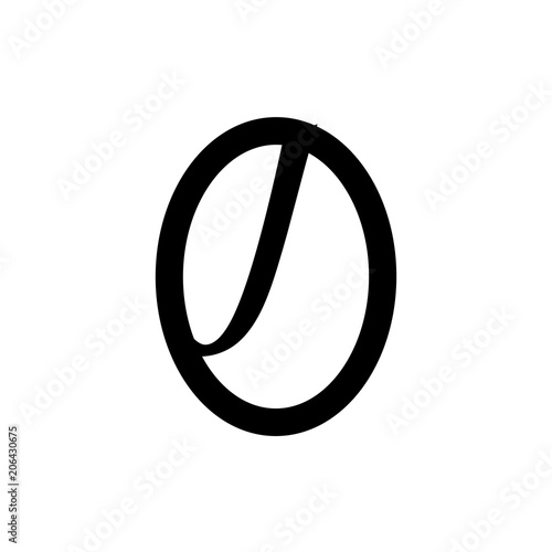 letter j in a circle logo vector