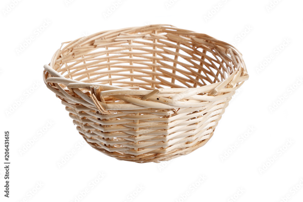empty wicker basket empty wicker basket
