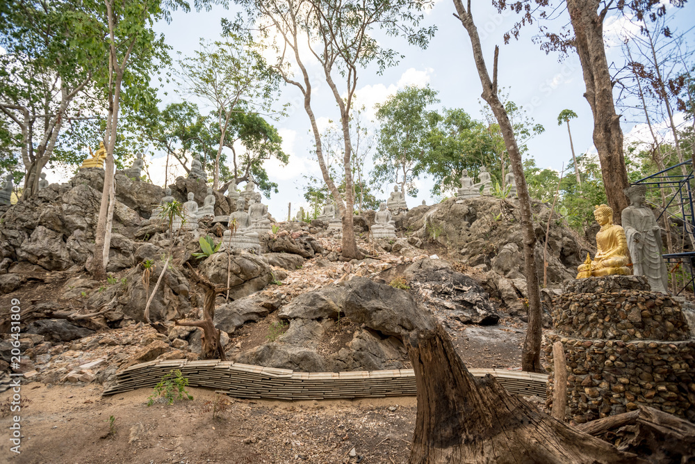 Fototapeta premium Buddha on a stone platform