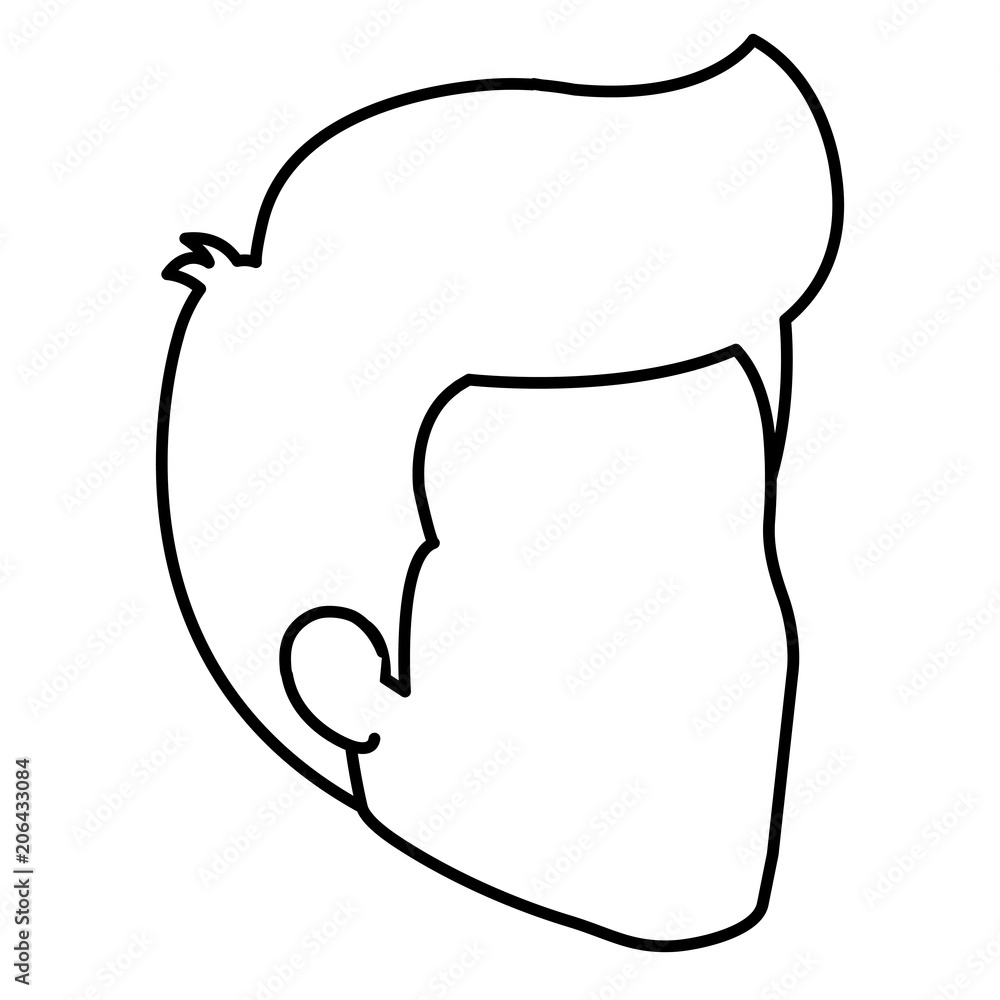young man head avatar character vector illustration design young man head avatar character vector illustration design