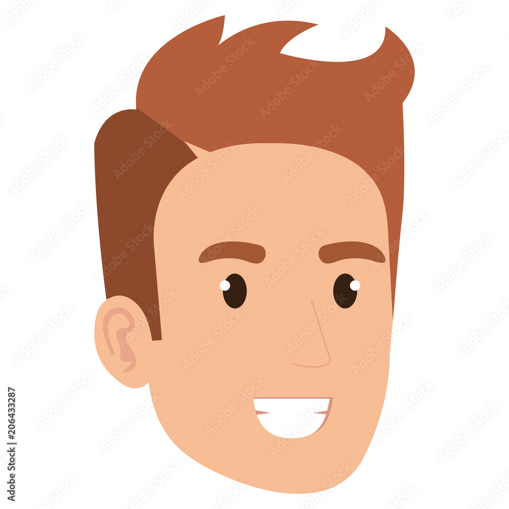 young man head avatar character vector illustration design young man head avatar character vector illustration design