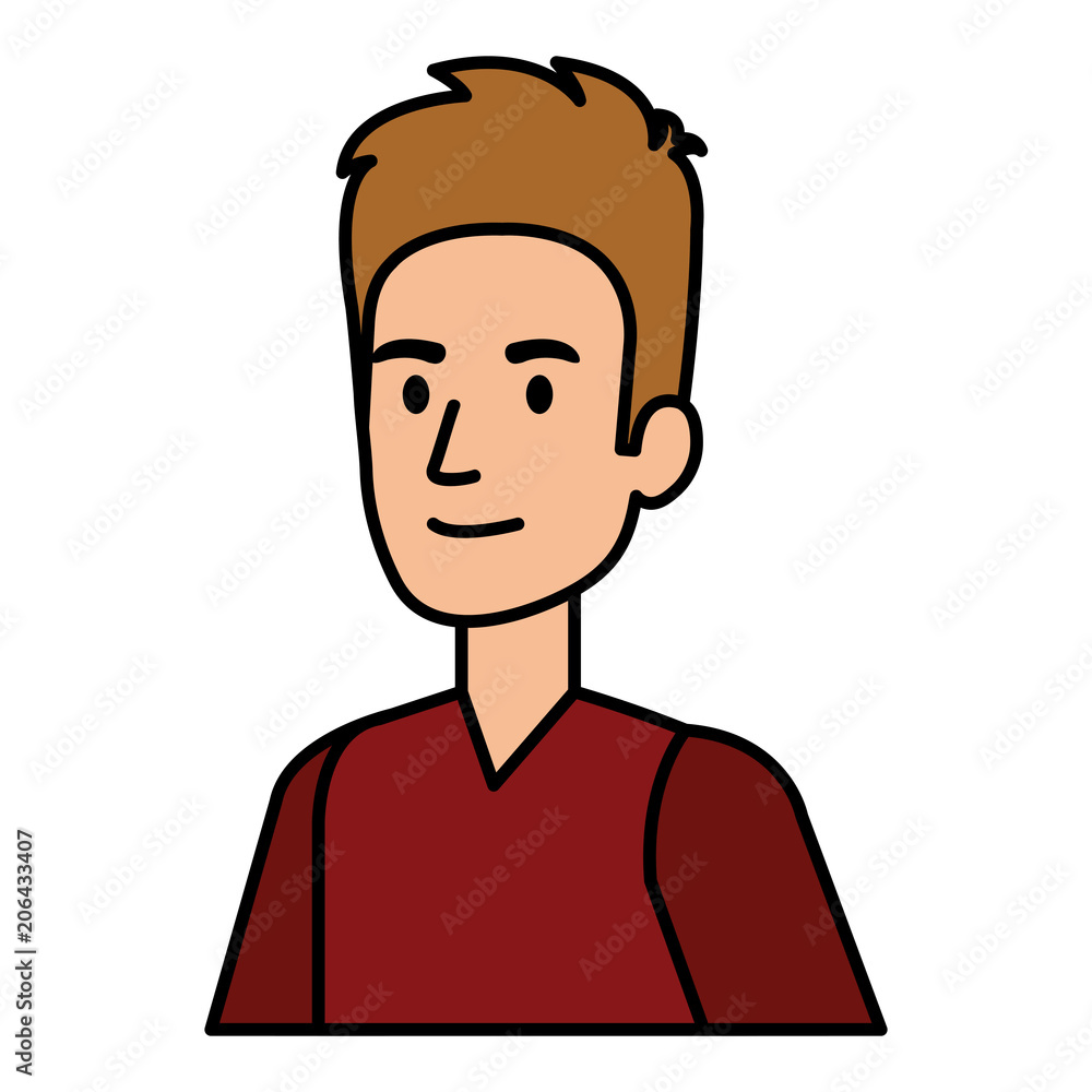 young man avatar character vector illustration design young man avatar character vector illustration design