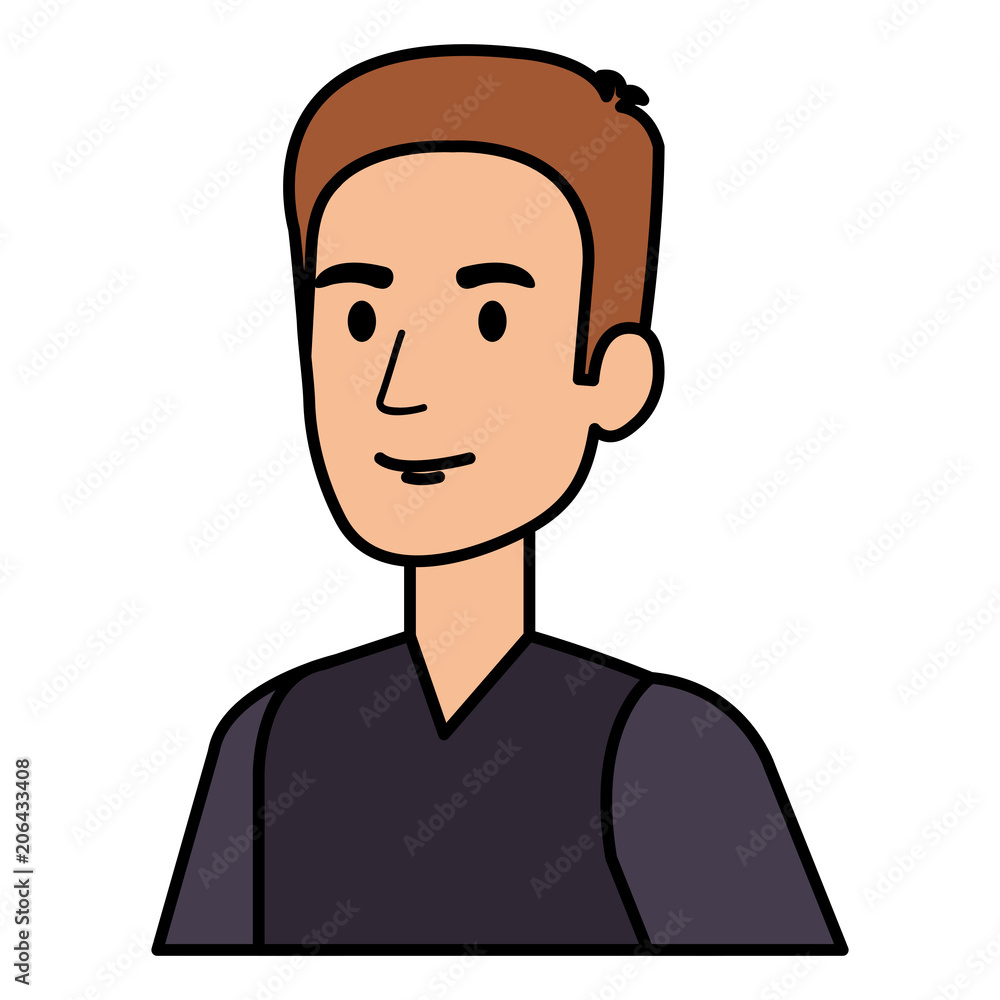 young man avatar character vector illustration design young man avatar character vector illustration design