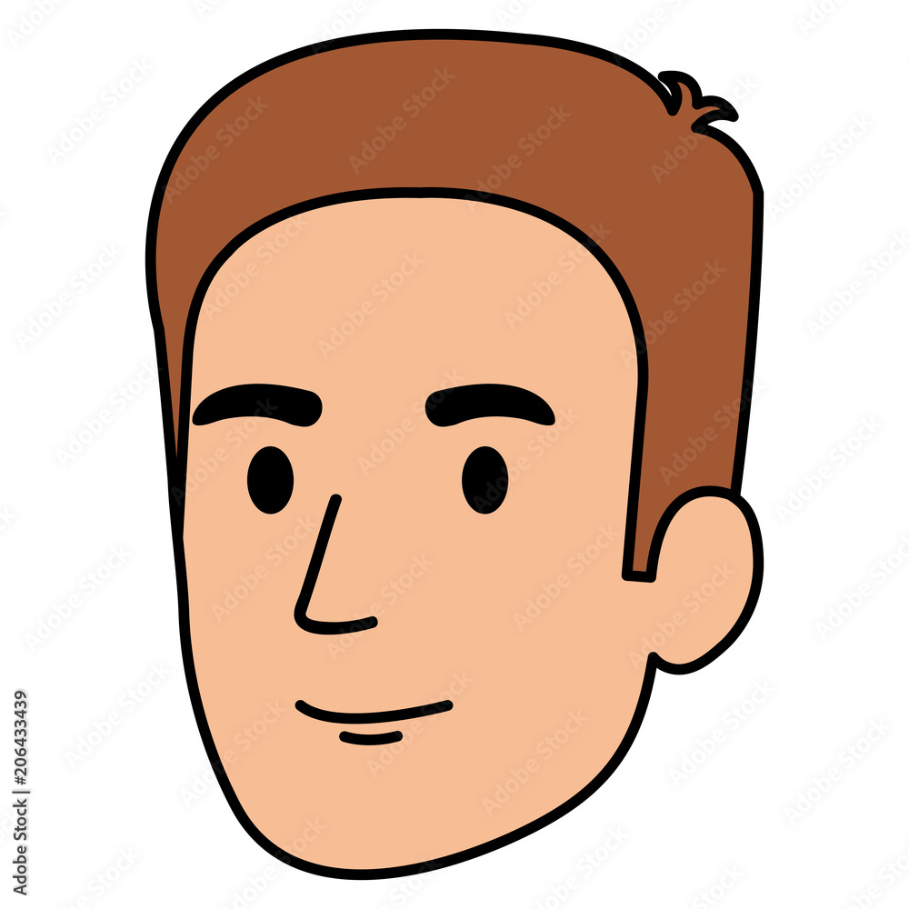 young man head avatar character vector illustration design young man head avatar character vector illustration design