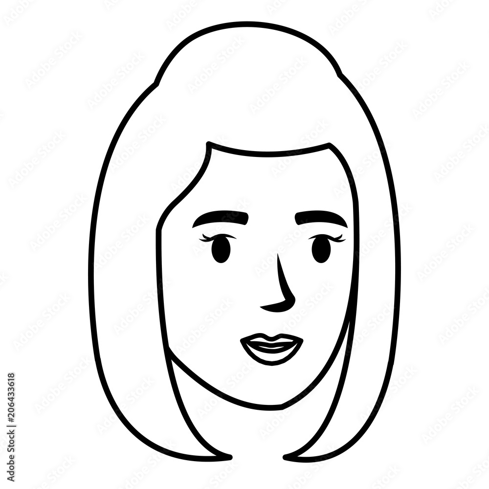 beautiful woman head avatar character vector illustration design beautiful woman head avatar character vector illustration design