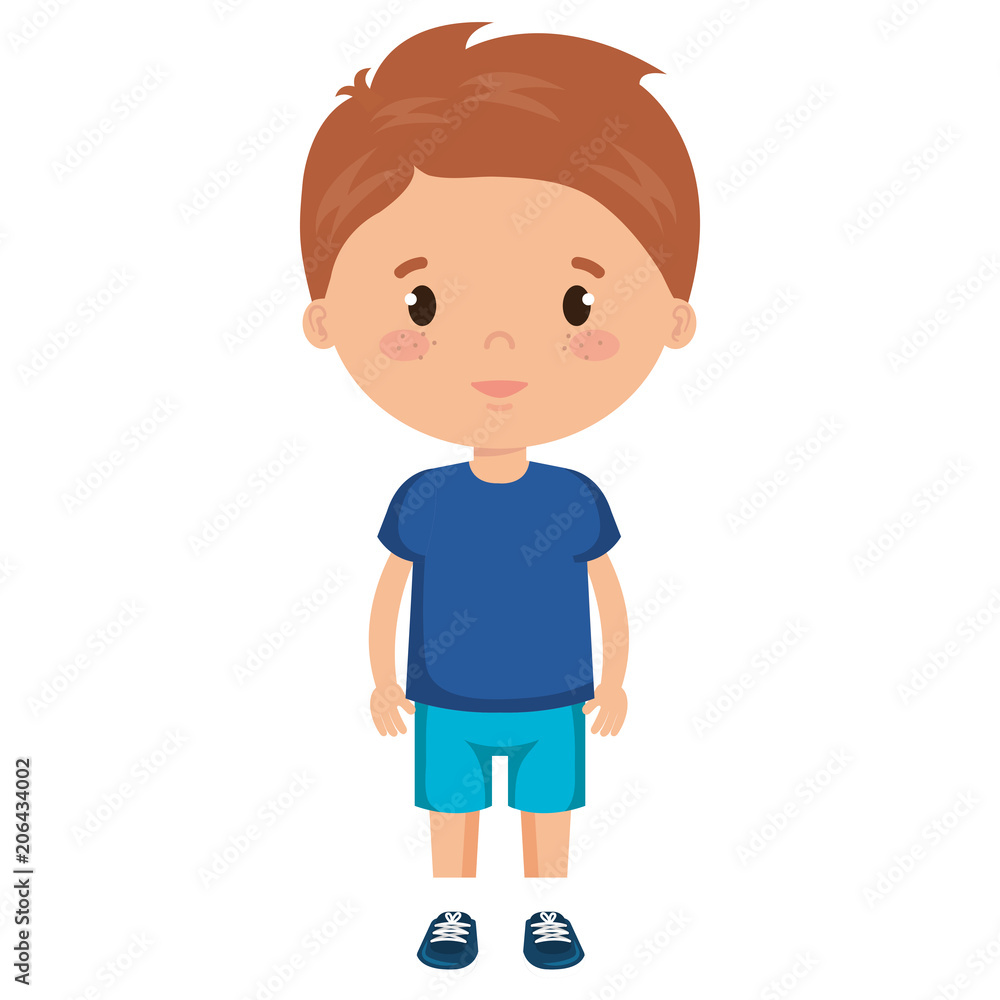 little boy son character vector illustration design