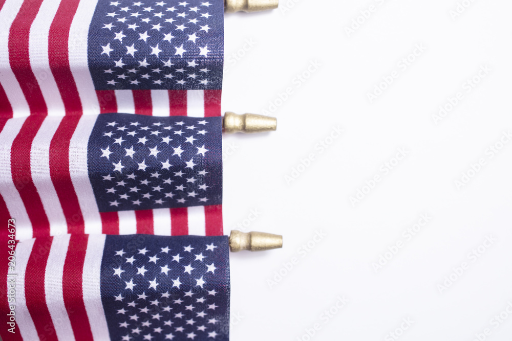 Obraz premium American flag decorations for the celebration of the fourth of July Independence Day